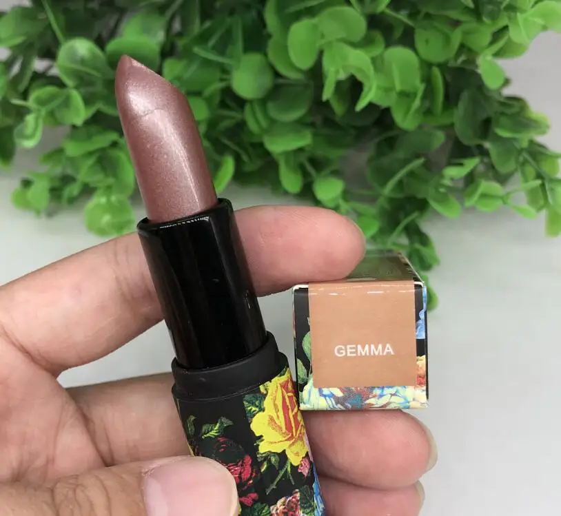 GEMMA Прямая поставка металлическая губная помада PERLEES блестящая губная помада 4,5 г водостойкая стойкая блестящая помада 8 цветов ePacket - Color: GEMMA