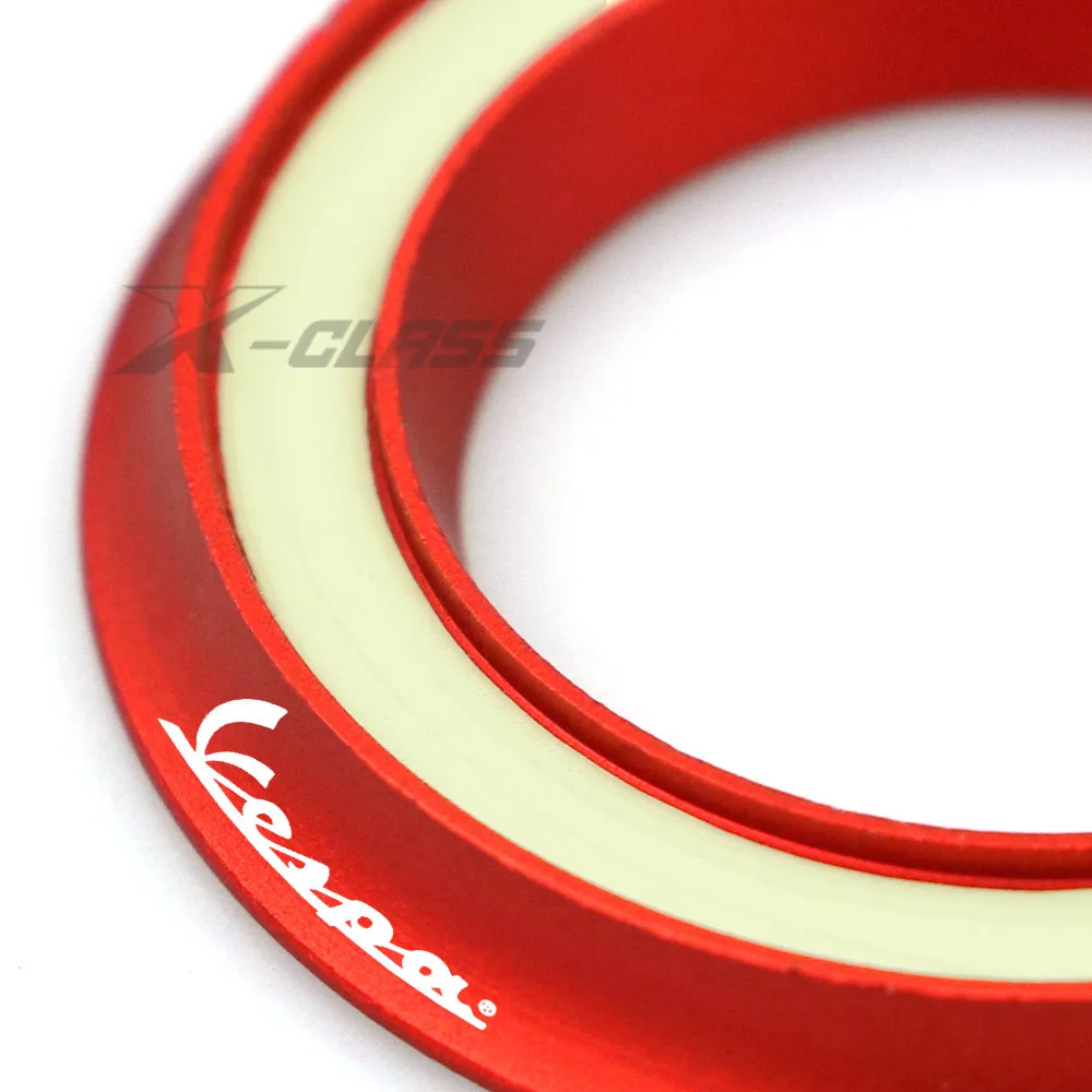 Motorcycle Luminous Ignition Switch Cover Ring Cap Gurad Red Protector For Vespa GTS Sprint Primavera LX LXV 50 125 250 300 150 |