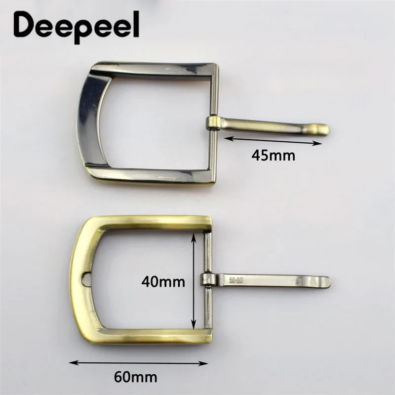 Deepeel 4 см металлическая Античная латунная пряжка для ремня цельная булавка