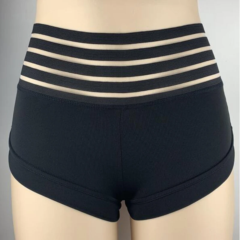

Fashion Women Mini Hot Shorts High Waist Ruched Lift Workout Solid Stretchy Hollow Soft Skinny Shorts Femme Sport 2021 New