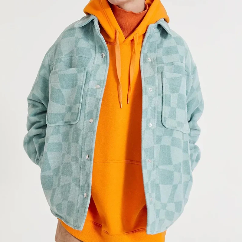 

Женская рубашка, пальто, клетчатая куртка, винтажная шикарная верхняя одежда, повседневные свободные топы с длинным рукавом, женская элеган...