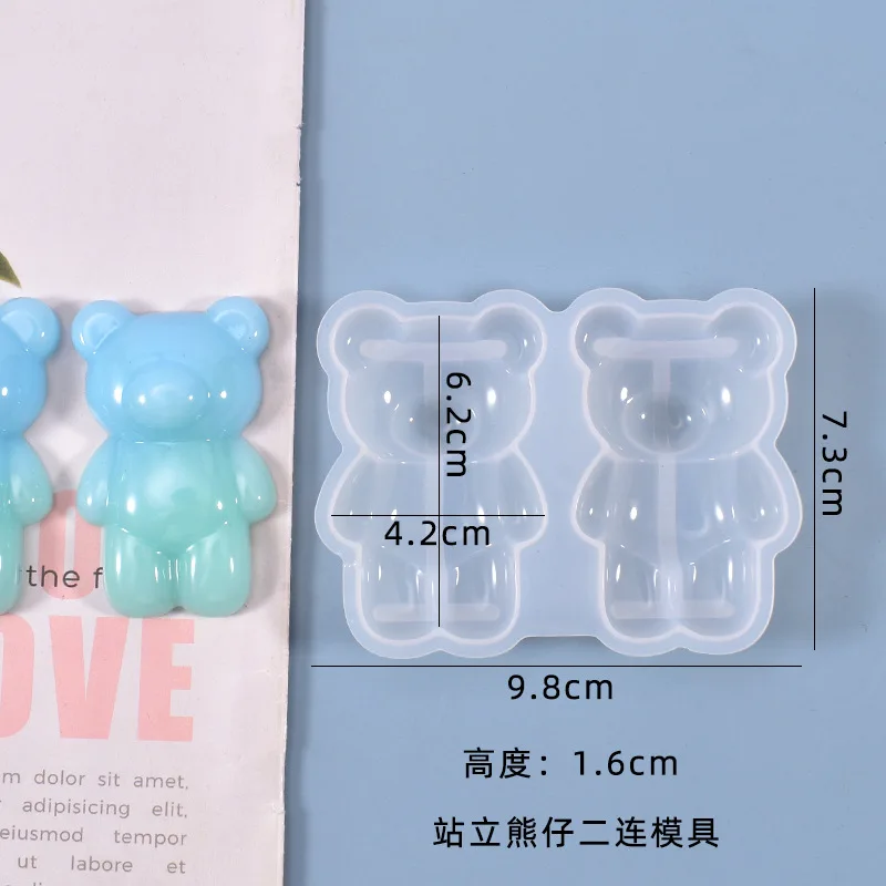 Силиконовая форма для куклы медведь Kayueli