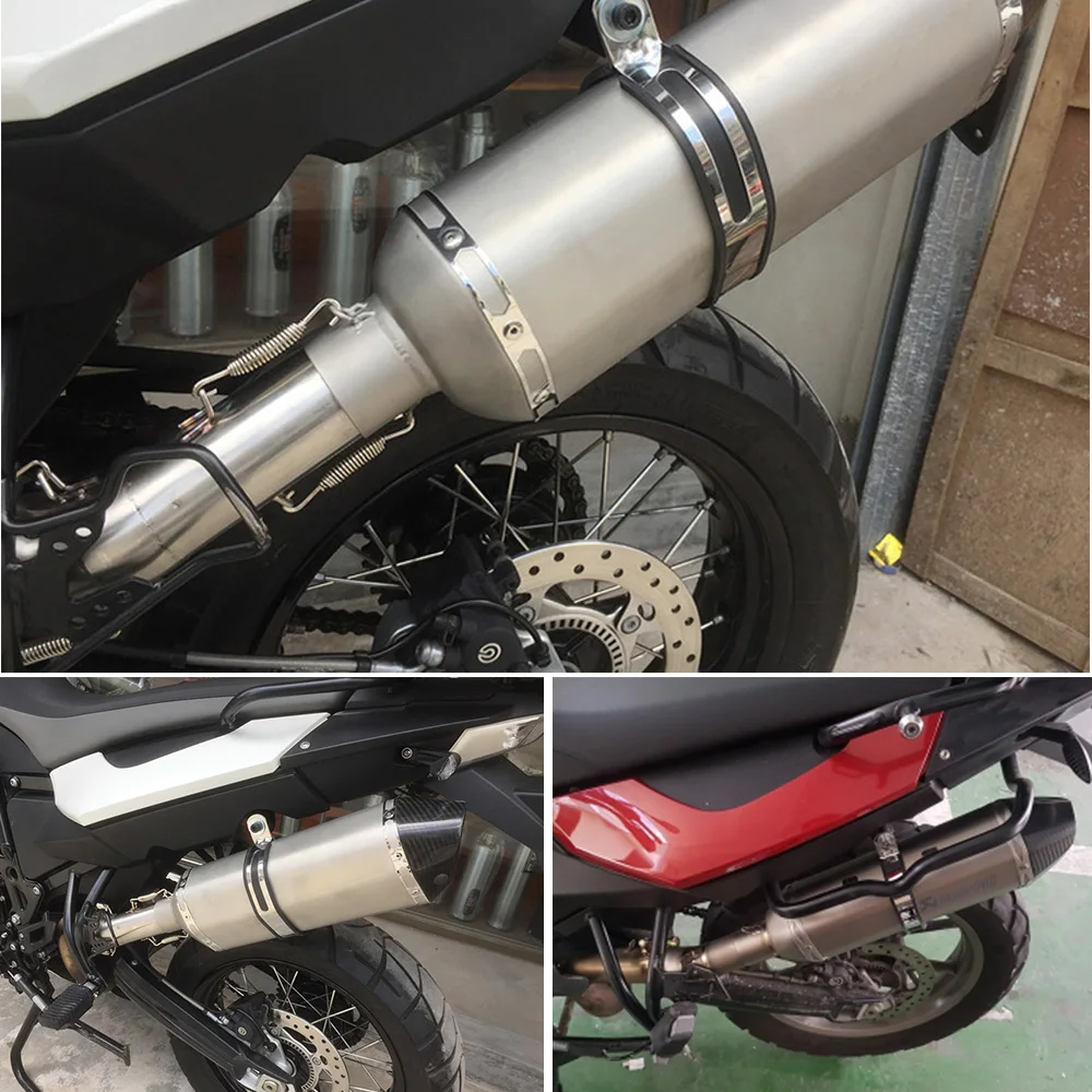 

Alconstar Motorcycle Stainless Steel Exhaust Muffler Escape Modified Middle Link Pipe Tube For BMW F650GS F700GS F800GS