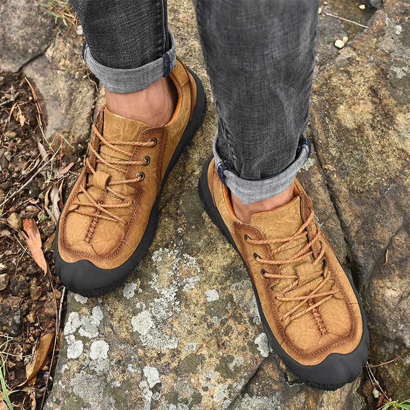 

Кроссовки мужские кожаные, Повседневная модная обувь для отдыха