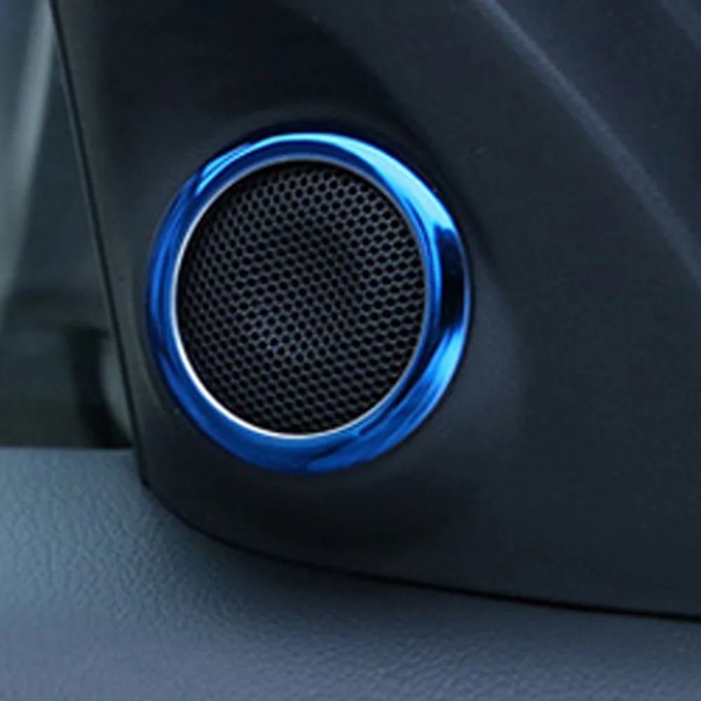 2 шт. автомобильный стерео аудио динамик крышка кольцо наклейка Накладка для