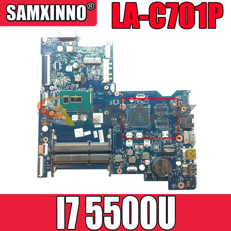 

Akemy AHL50 / ABL52 LA-C701P For HP 15-AC 15T-AC 250 G4 Notebook Laptop Motherboard I7 5500U 817844-601 Test Ok Fast Ship