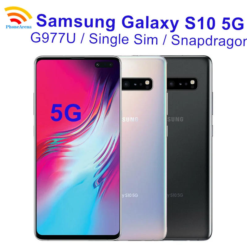 Samsung Galaxy S10 5G G977U 90% новый Оригинальный разблокированный 6 7 &quot8 Гб оперативной