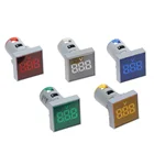 10 шт. 22 мм AC 12-500V Вольтметр квадратный Панель светодиодный цифровой Напряжение метр Индикатор светильник