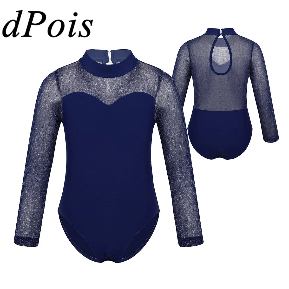 Детское боди для девочек танцев Художественный гимнастический костюм трико