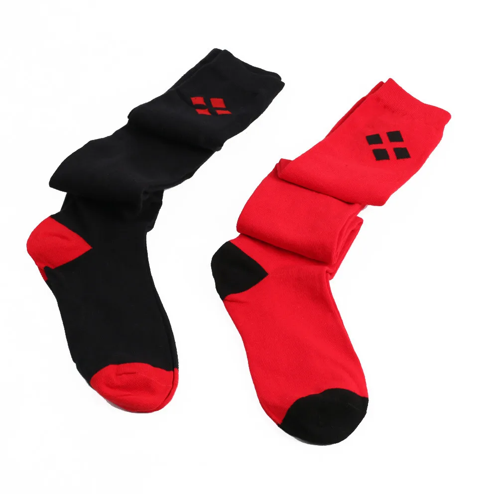 Сексуальные женские чулки со звездным небом цифровые красные черные стразами