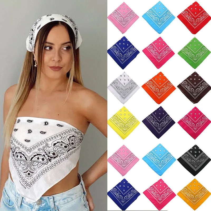 2021 Fashion Bohemian Print Headscarf Headband Ladies Girls Men Square Scarf Headscarves Headwear Hair Accessories |