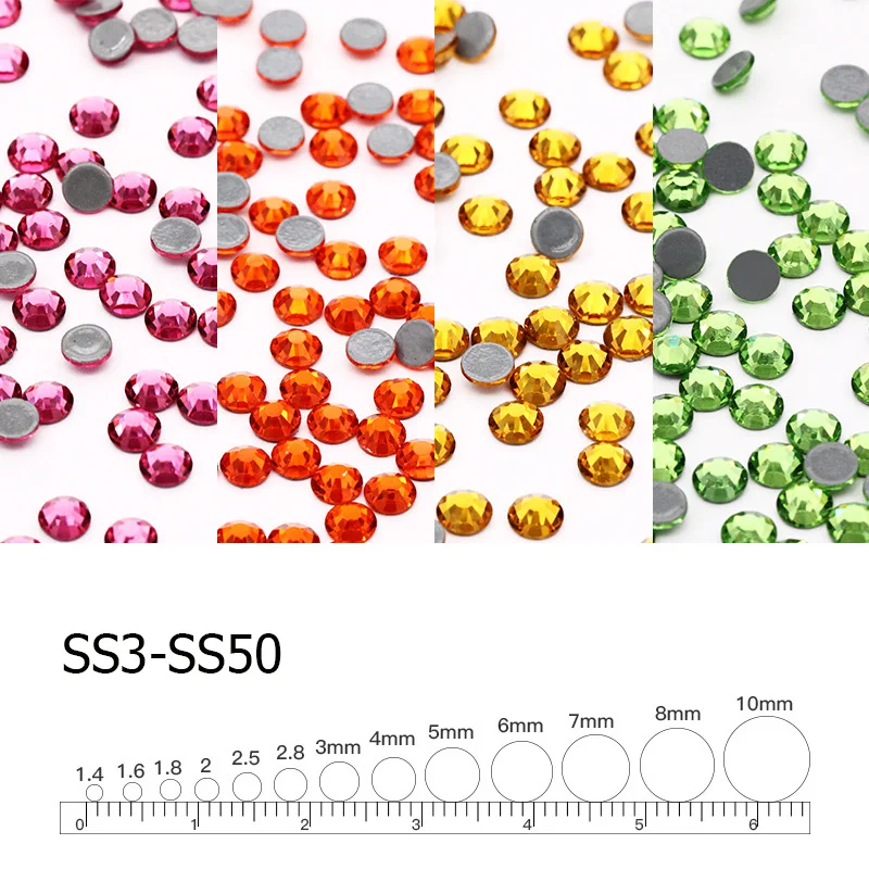 Стразы с кристаллами высшего качества стразы для горячей фиксации блестящие со