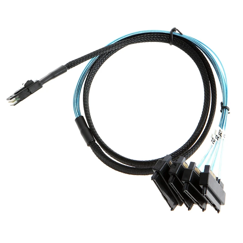 Mini SAS 36P SFF 8087 до 4 29Pin 8482 разъемы с кабелем питания SATA 3 фута 1 м|Кабели питания| |