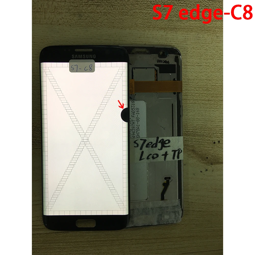 ЖК-дисплей для SAMSUNG Galaxy S7 Edge G935 G935F G935FD зеркальный дисплей сенсорный экран с