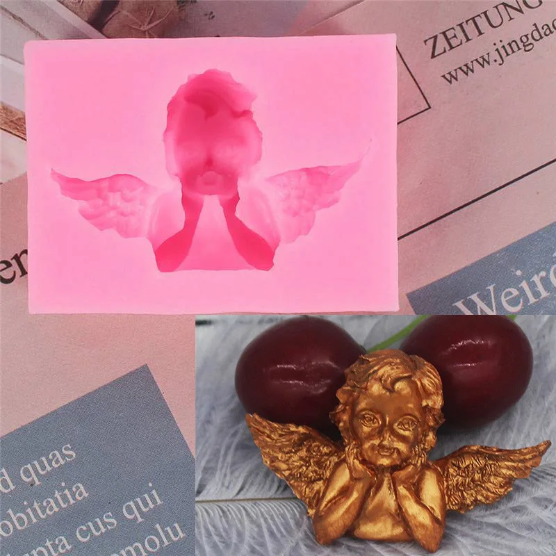 Форма для помадки силиконовая форма сделай сам выпечки свадебного ангела