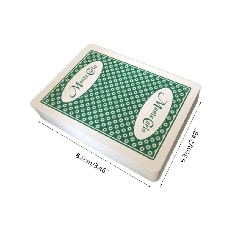 

Y1UC Waterproof PVC Box-packed Plastic Playing Cards Set Deck Poker Classic Tricks Tool Tricks Card Game