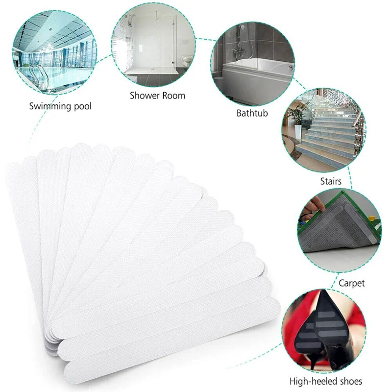 

Bathroom Bathtub Transparent Anti-slip Strip Shower Stickers Bath Safety Strips Non Slip Strips For Showers Stairs Floors