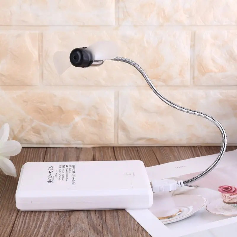 

Office Outdoor Universal Flexible USB Fan Air Cooling Cooler For Laptop Desktop PC Computer USB Charger Powerbank