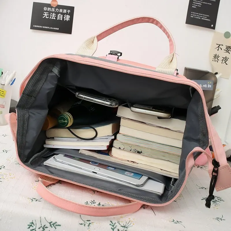 

4 Pcs Set Casual Backpacks Cute School Bags For Teenager Girls Women Backpack Student Book Bag Travel Shoulder Bags Mochila