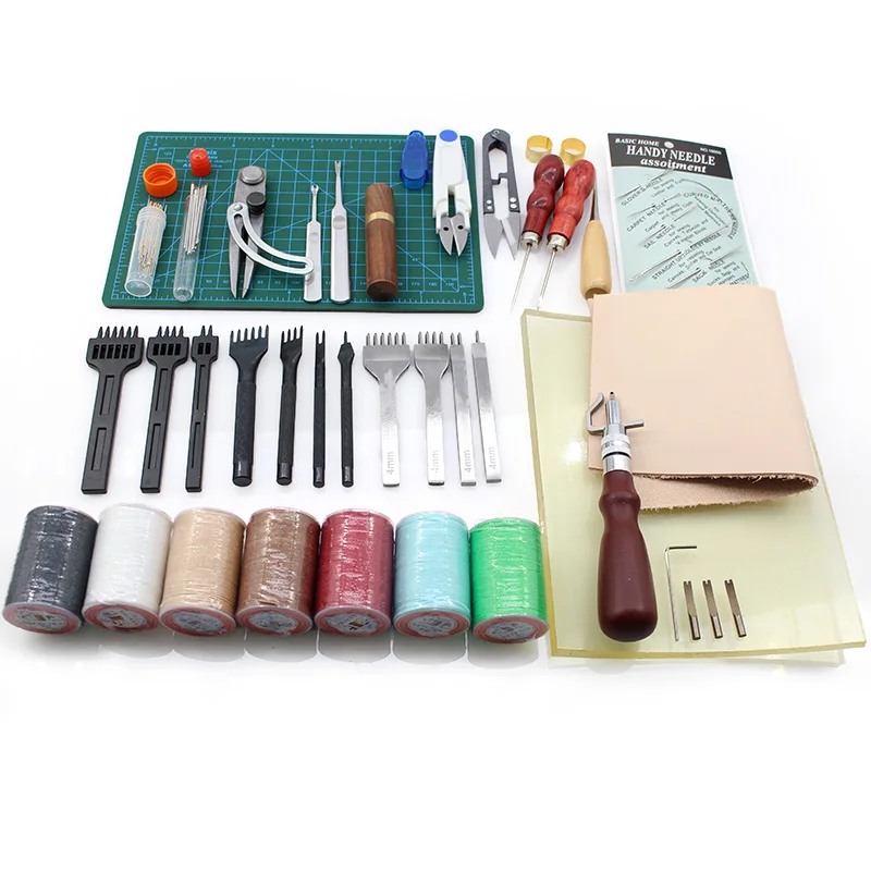 Набор инструментов для кожевенного ремесла профессиональный коврик резки кожа