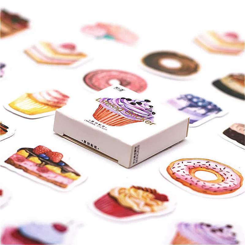 

1 @ # Горячая Распродажа практичный Фиолетовый торт канцелярские наклейки размещены Kawaii планировщик для скрапбукинга наклейки канцелярские...