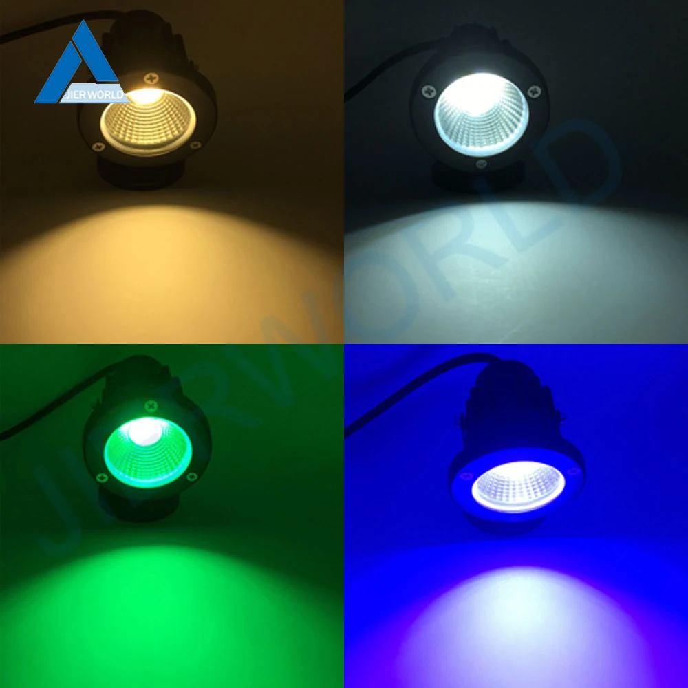 Светодиодный садовый Точечный светильник 3 Вт 5 7 9 110 В 120 220 для украшения сада 12