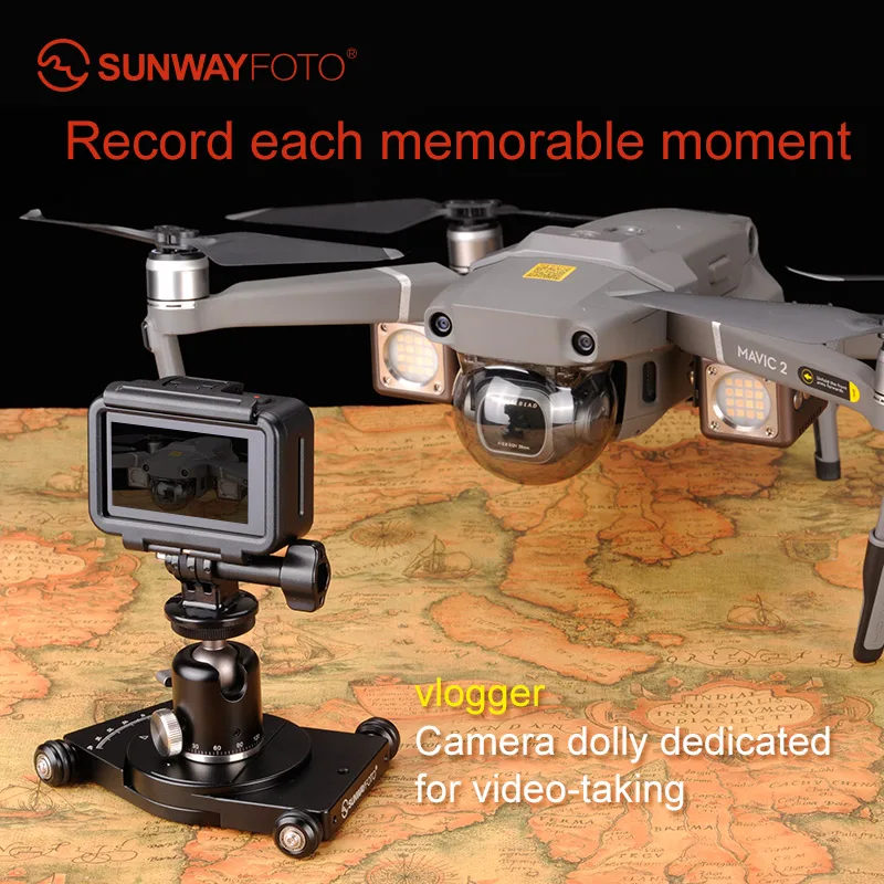 Sunwayfoto CPV 02 алюминиевая подставка для мобильного телефона с панорамной головкой
