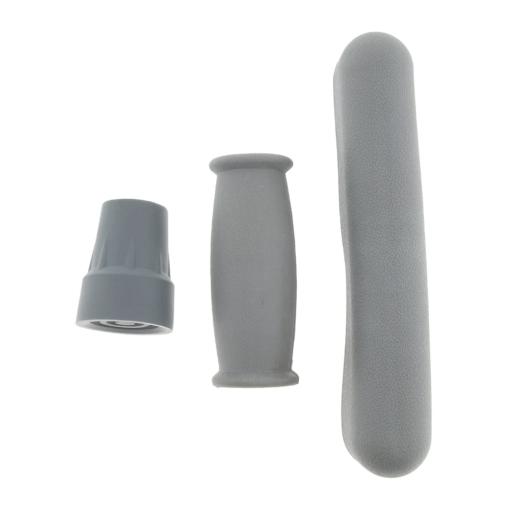 Perfk Crutch Accessories Kit Crutch Replacement Parts, Underarm Pads& Hand Grips Covers& Crutch Tip Cover