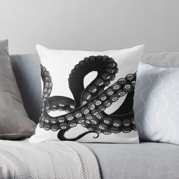 

Get Kraken Printing Throw Pillow Cover Wedding Waist Fashion Sofa Office Soft Bedroom Hotel Cushion Bed Pillows not include