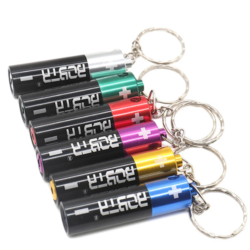 1 шт. трубка в форме батареи с брелоком для курения металлические трубки табака