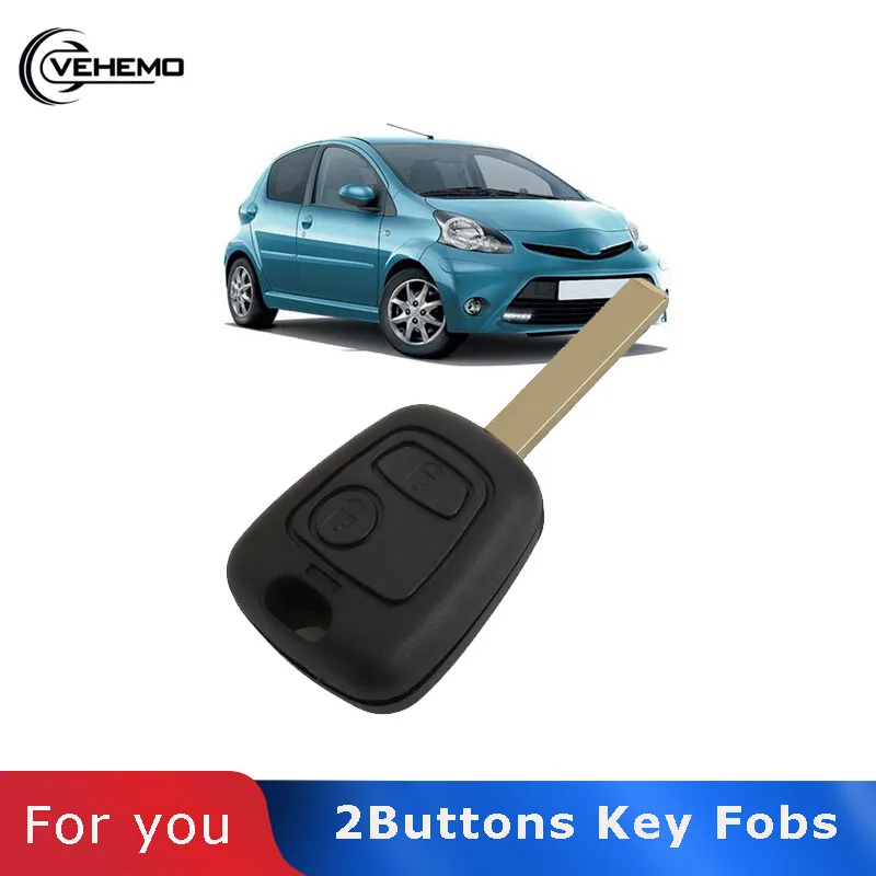 Vehemo автомобильный 2 кнопки дистанционного управления брелоки оболочки с лезвием