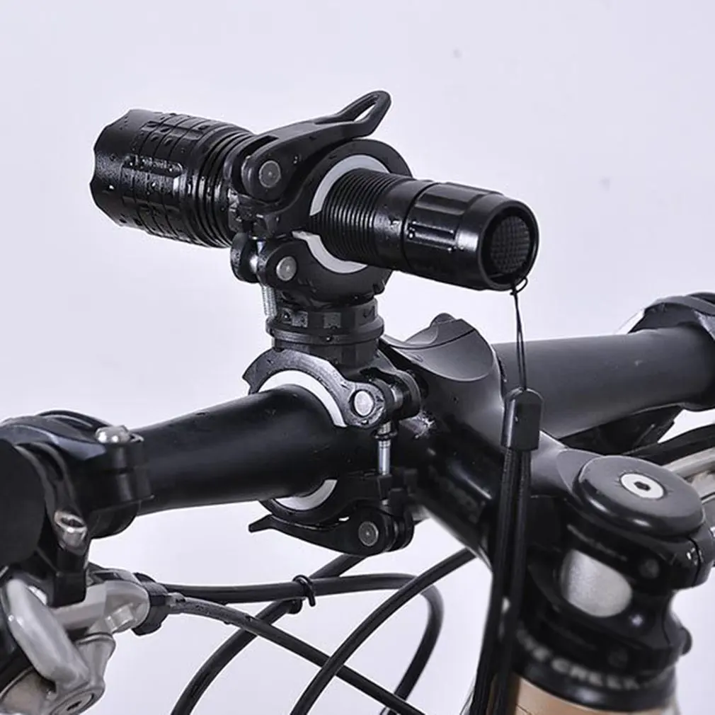 Вращающийся держатель для велосипедного фонаря универсальный вспышки горного и