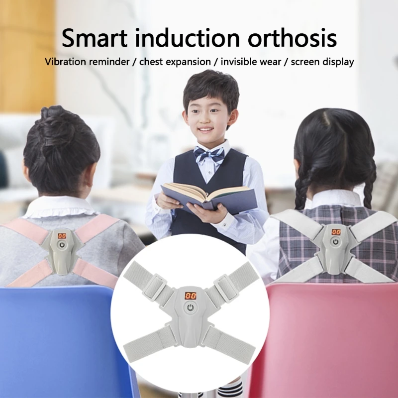 

New Adjustable Smart Humpback Posture Corrector Apparatus Strap Straightener Belt Corrector Upper Collarbone Support
