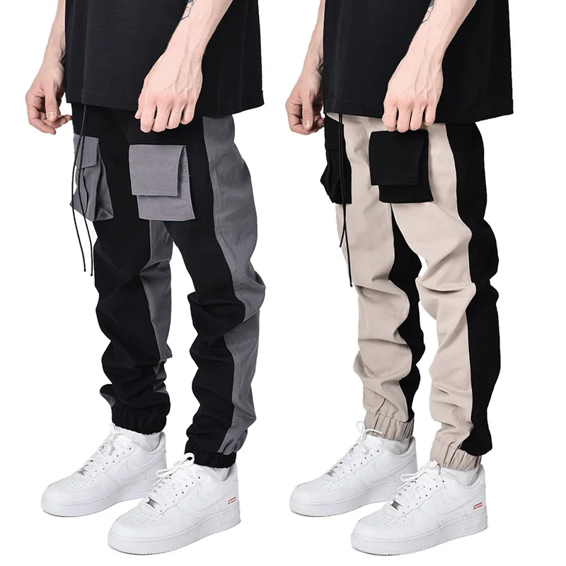 

Muscle fitness pants casual loose straight-leg sports trousers large size outdoor running fitness pants overalls trousers men