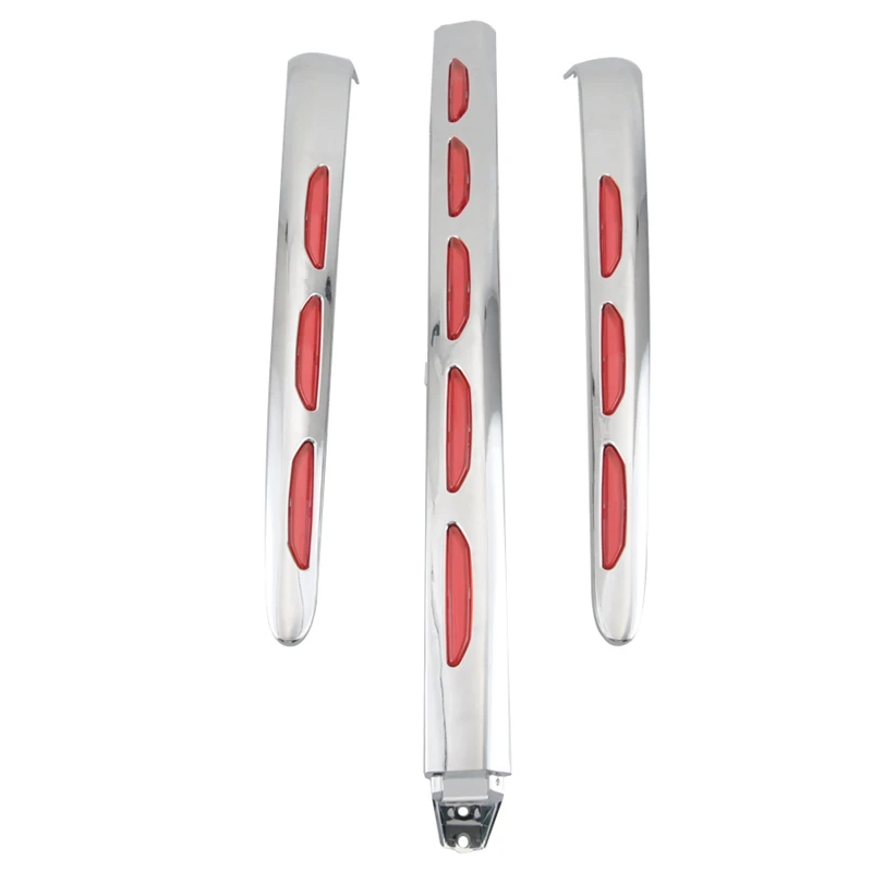 

Левый Правый хромированный обтекатель для объектива со светодиодный светильник кой молдинги для багажника Honda Goldwing 1800 GL1800 2001-2011