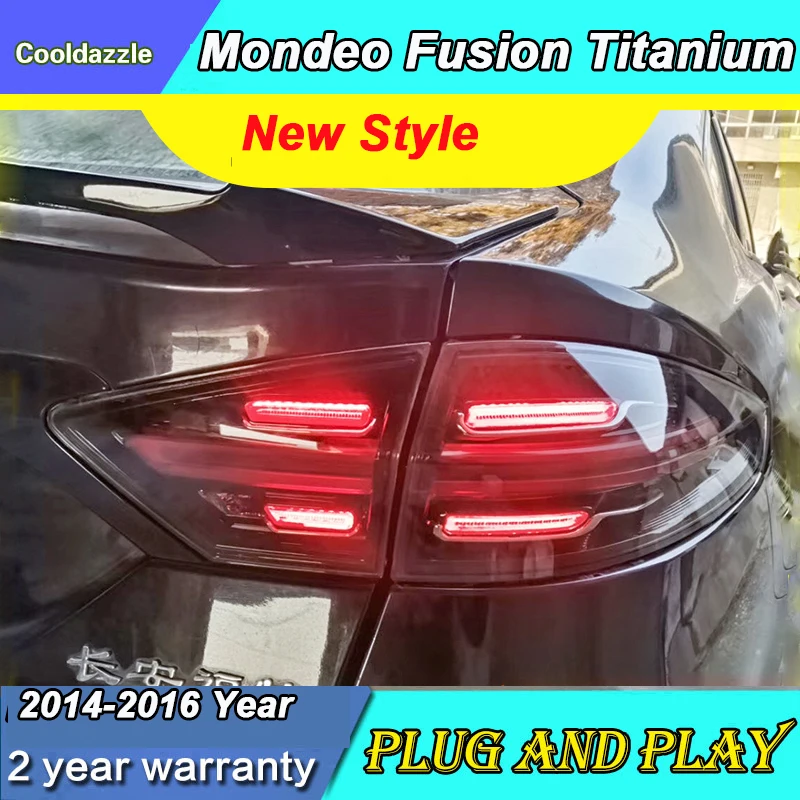 4 шт. для FORD Fusion Титан Mondeo светодиодный задний фонарь 2014 2015 2016 хвост светильник