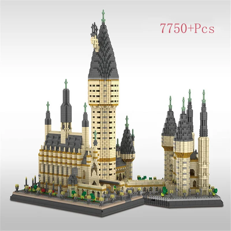 Potter Movie Magic School Castle Model Blocks DIY Particle Building Block Educational Toys For Christmas Birthday Gift lepining | Игрушки и