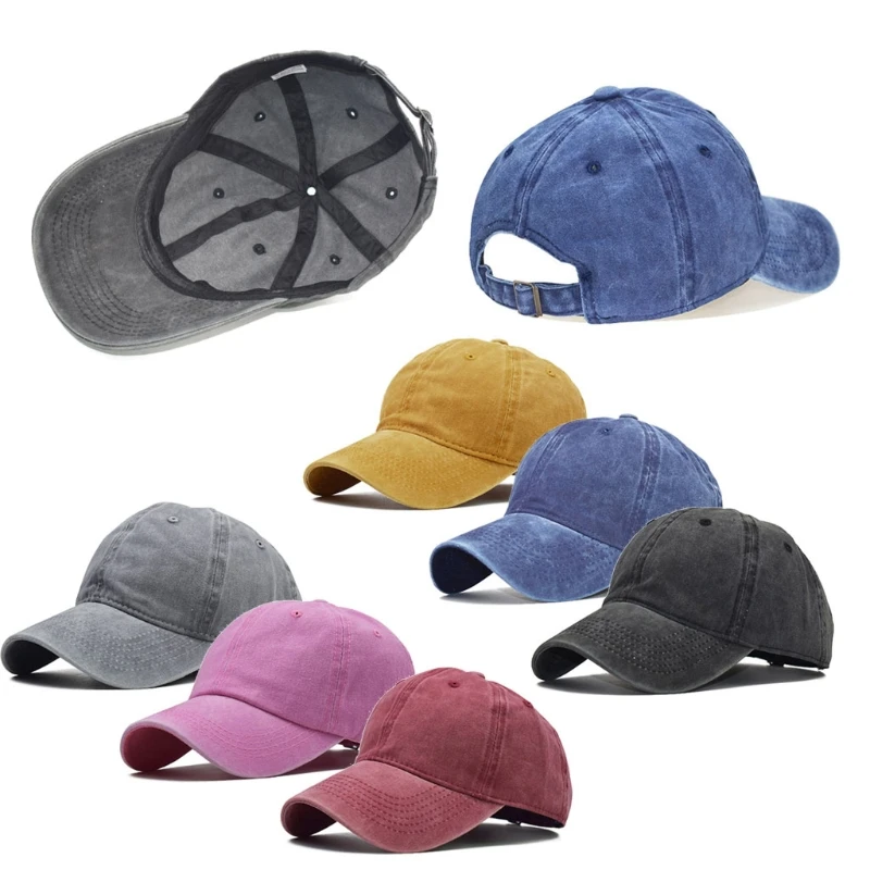 Gorra de b&eacute;isbol de algod&oacute;n lavado para ni&ntilde;os y ni&ntilde;as, gorro de Color puro, estilo Hip Hop-1