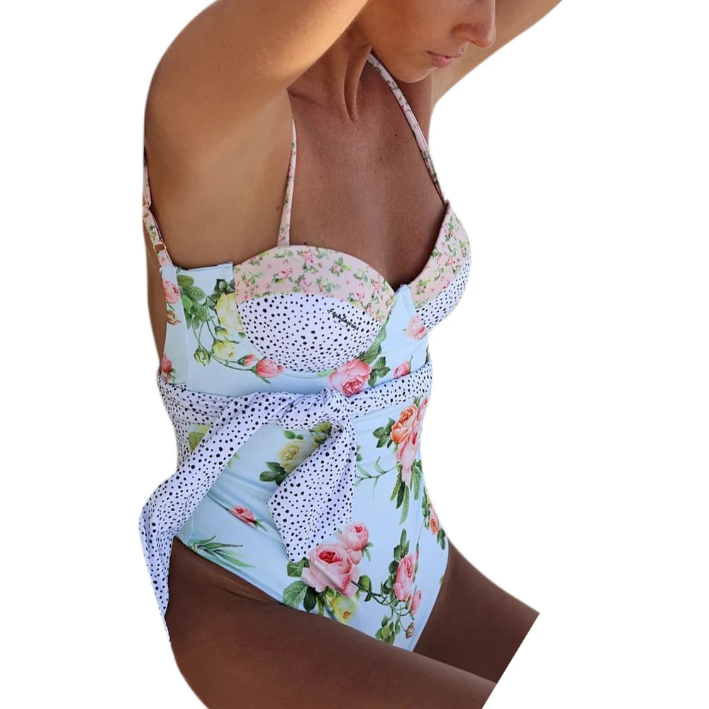 

One piece swimsuit women Backless Swimsuits Summer Padded Monokini Female Swimwear Swimming Women's Beachwear