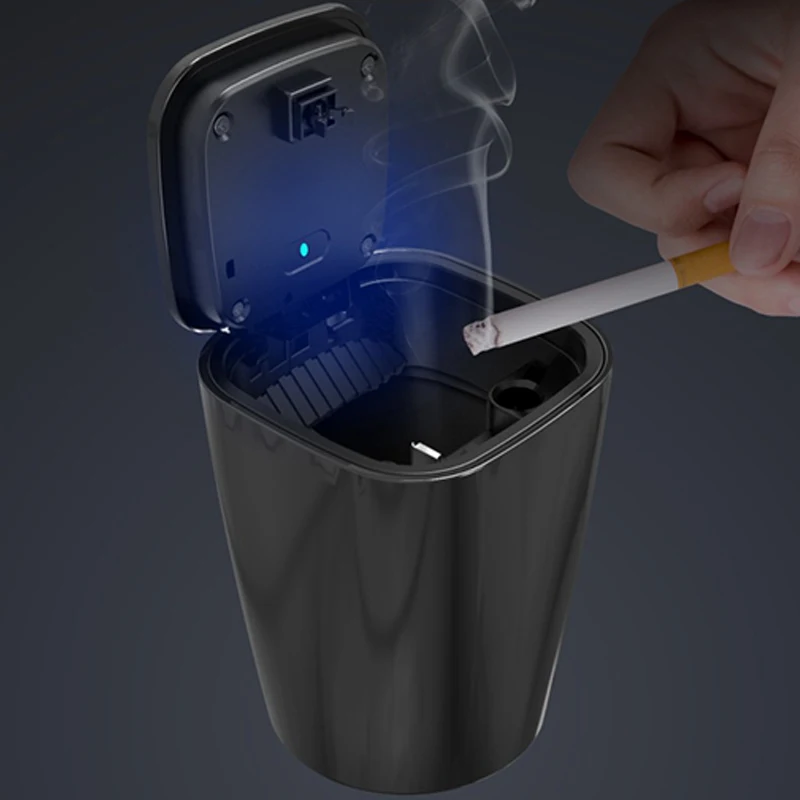 

Car Ashtray With Blue LED Light Metal Liner styling Accessories for Chevrolet- Camaro Silverado cruze malibu Captiva Traverse