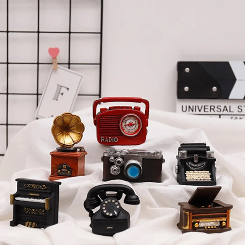 Креативный бар Домашний Декор подарок мини Ретро Радио пианино камеры