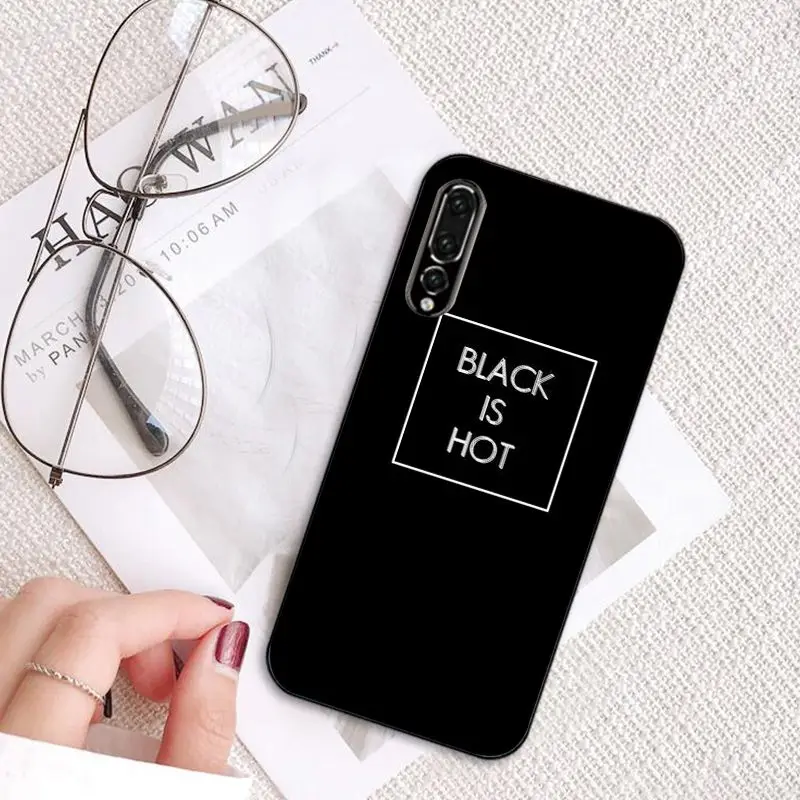 MaiYaCa Black is My Happy Color TV Series Skam чехол для телефона Huawei P20 P30 P20Pro P20Lite P30Lite P Smart P10 9lite |