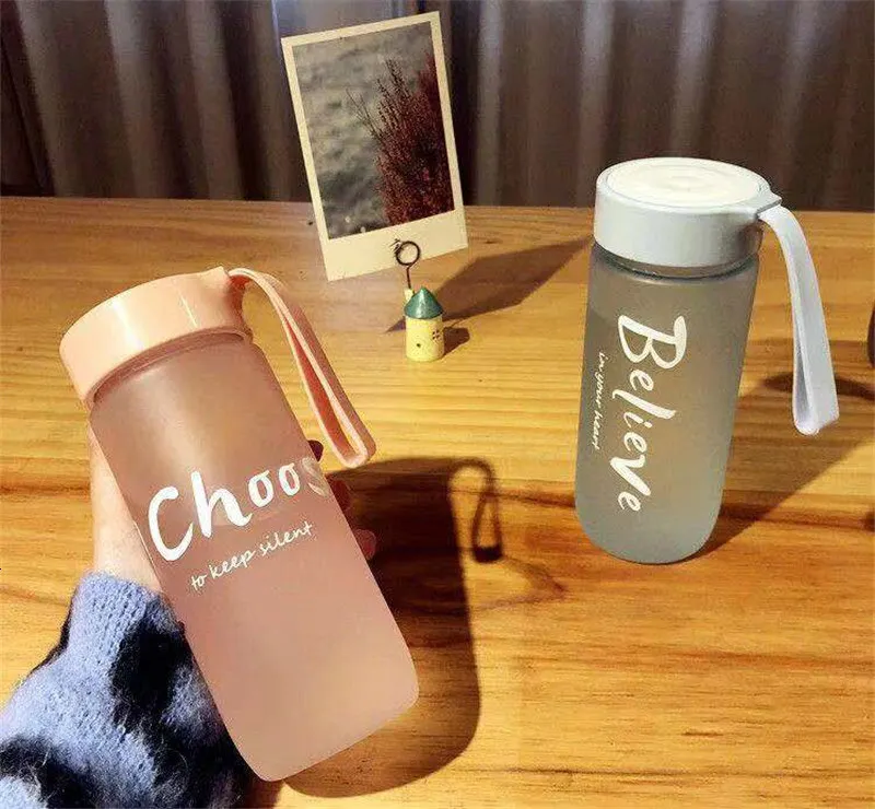 Бутылка для сока воды BPA бесплатно пластиковые квадратные корейский стиль Спортивная бутылка для питья