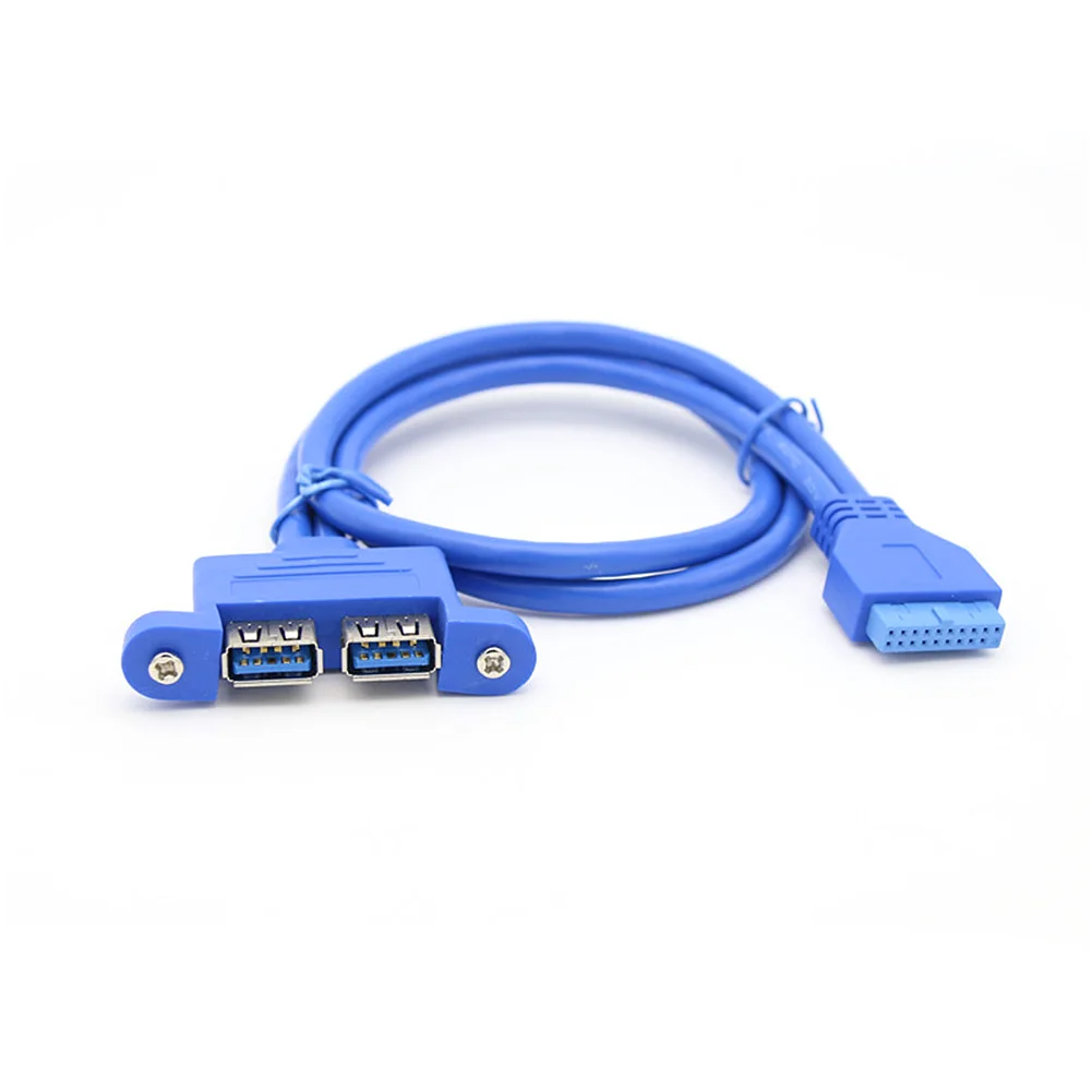 50 см 2 порта USB 3 0 типа А Женский к материнской плате 20 контактный кабель USB3.0