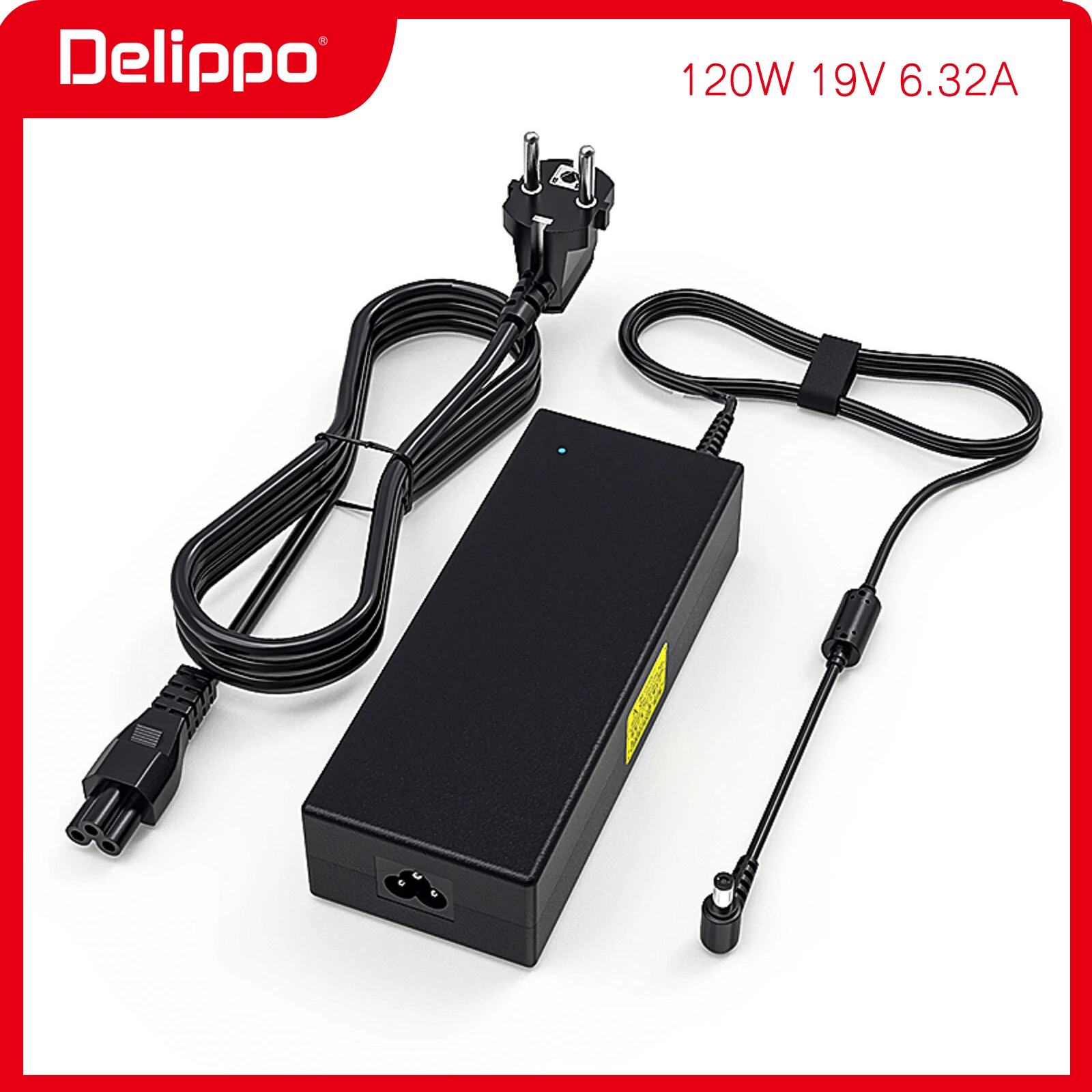 

Delippo 19V 6.32A 120W AC Adapter Charger For Asus N550 N750 G53JW C90S N53S N46 Rog Gl551 Gl551JM Gl771JM notebook Power Supply