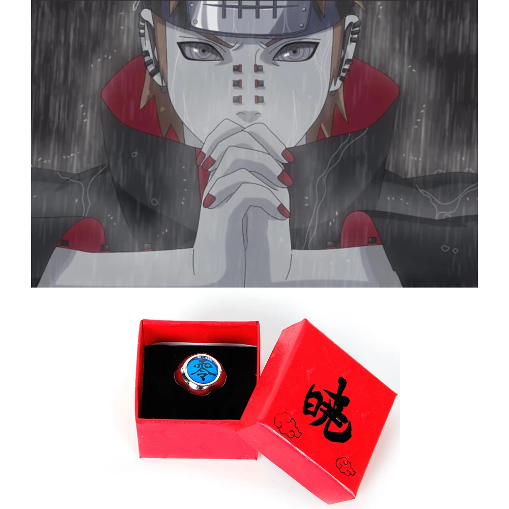 Naruto Shippuden Action Figure Anime Figurine Akatsuki Itachi Pain Ring Surrounding 4.5CM Metal Modle Gift Figma Collect