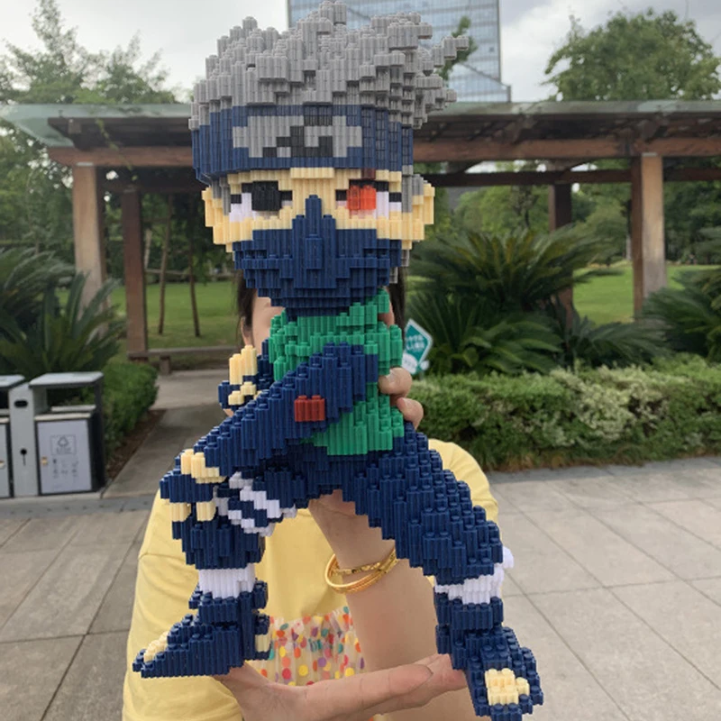 Аниме Наруто Хокаге удзумаки Хатаке Какаси ниндзя 3D модель Сделай Сам Микро Мини