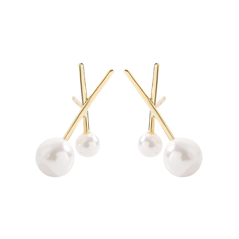 

[Miss Z] Pearl Stud Earrings High Grade Sense Elegant Tassel Earrings Korean Internet-Famous Elegant Earrings Internet Celebrity