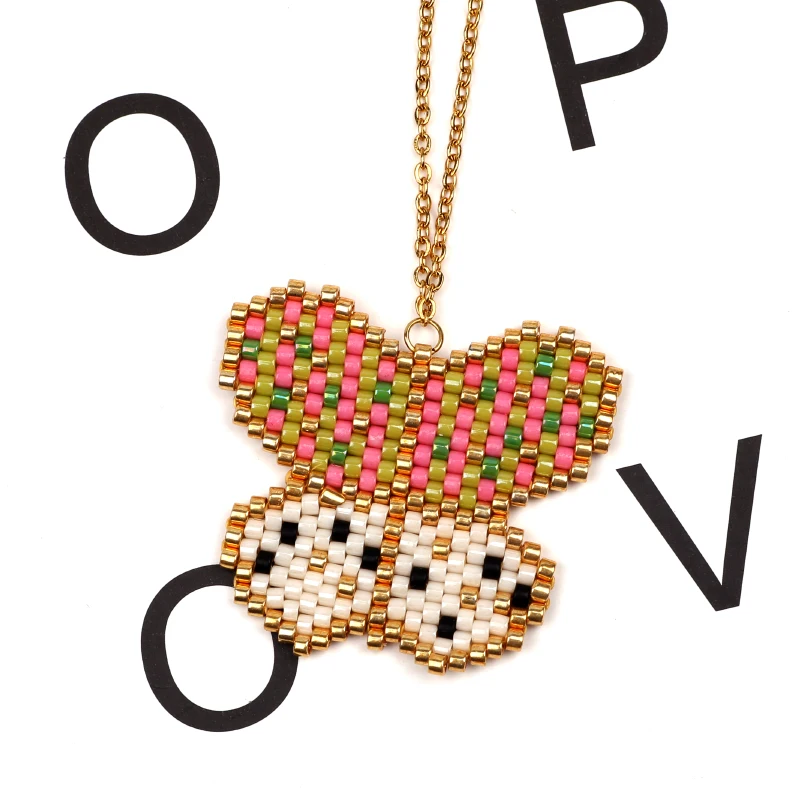 Ожерелье из бисера FAIRYWOO Miyuki великолепное ожерелье с бабочкой Boho Collares De Moda 2020