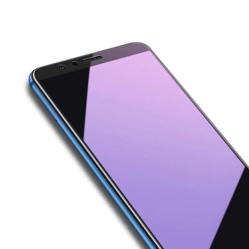 MicroData анти-синее стекло 9H для huawei Honor 9 Lite 8 7 7i пурпурная пленка V10 V9 Play V8 Pro 6X 6A |